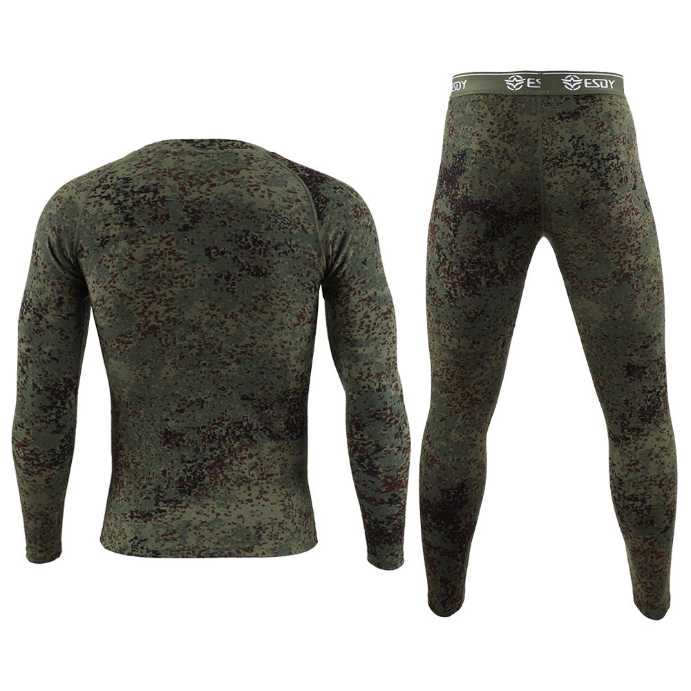 WildKing Herren Camo Thermo Schnelltrocknendes Schweißableitendes Unterwäsche Set G8