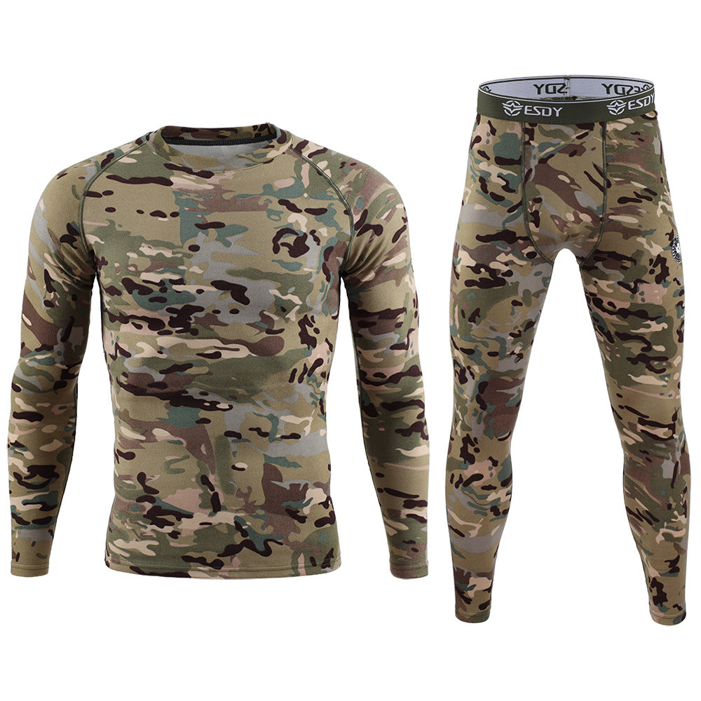 WildKing Herren Camo Thermo Schnelltrocknendes Schweißableitendes Unterwäsche Set G8