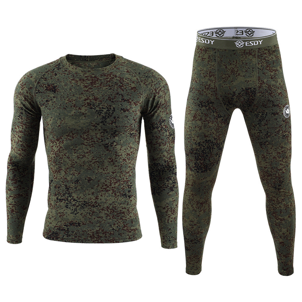 WildKing Herren Camo Thermo Schnelltrocknendes Schweißableitendes Unterwäsche Set G8