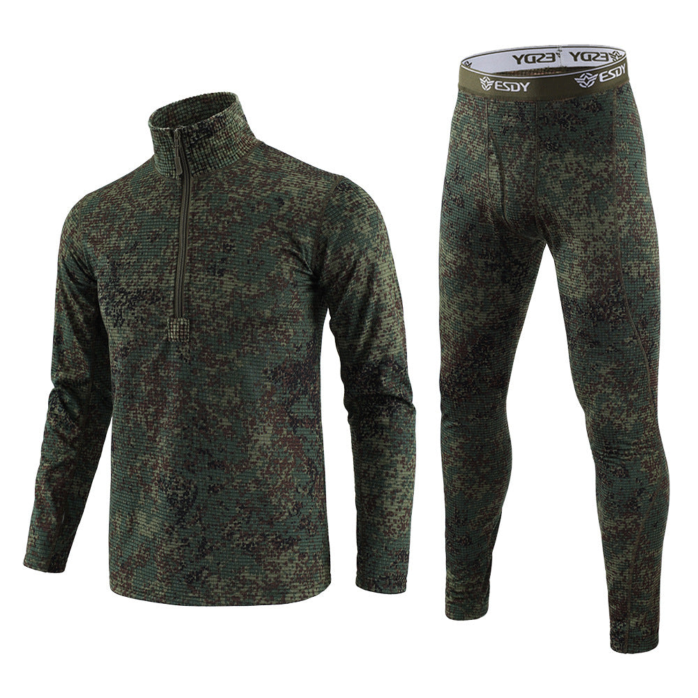 WildKing Herren Camo Waffelgewebe Unterwäsche Set G9