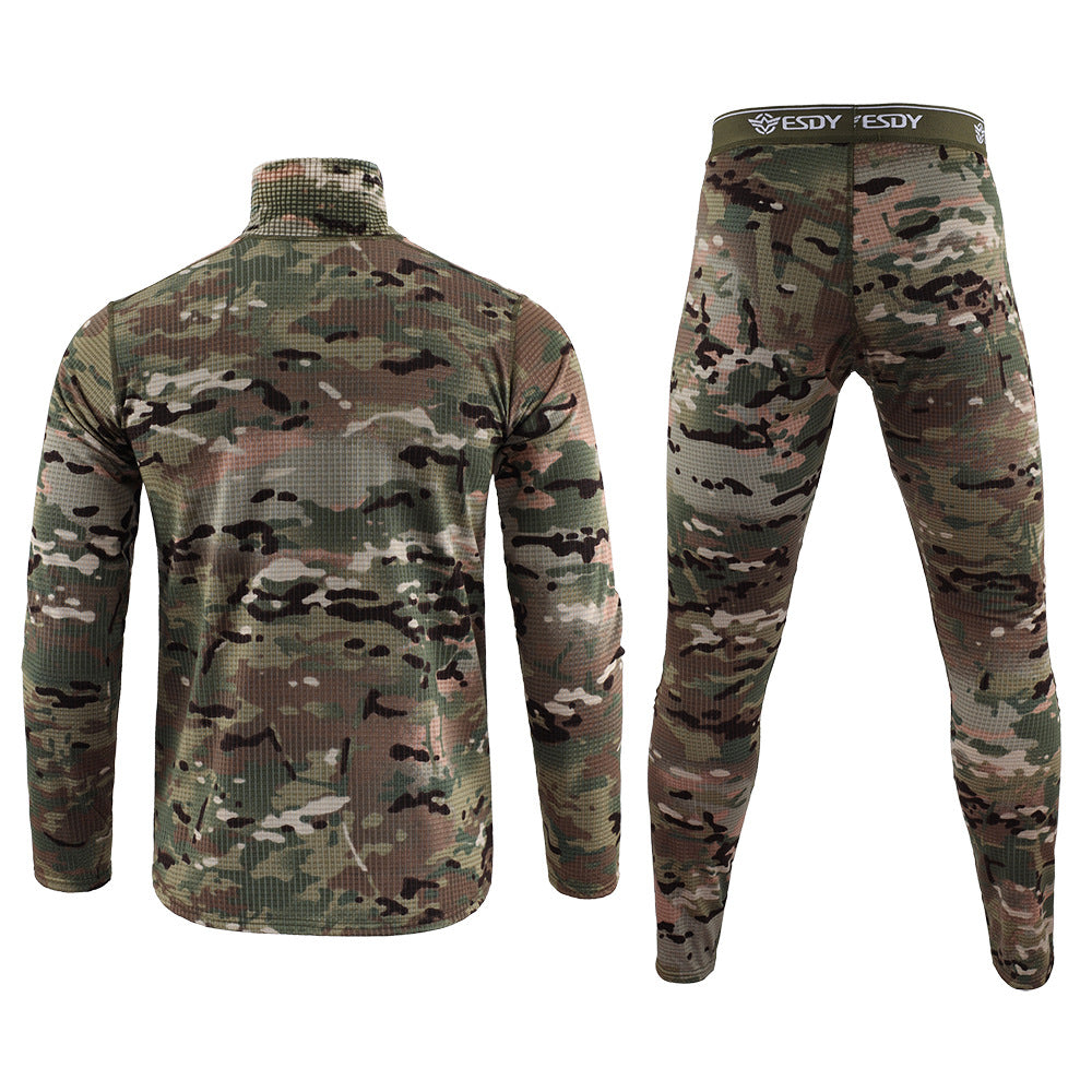 WildKing Herren Camo Waffelgewebe Unterwäsche Set G9