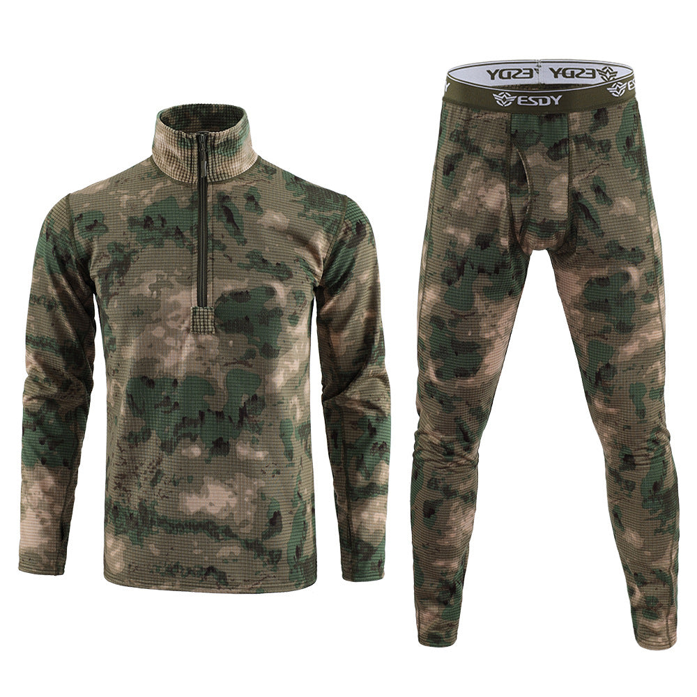 WildKing Herren Camo Waffelgewebe Unterwäsche Set G9