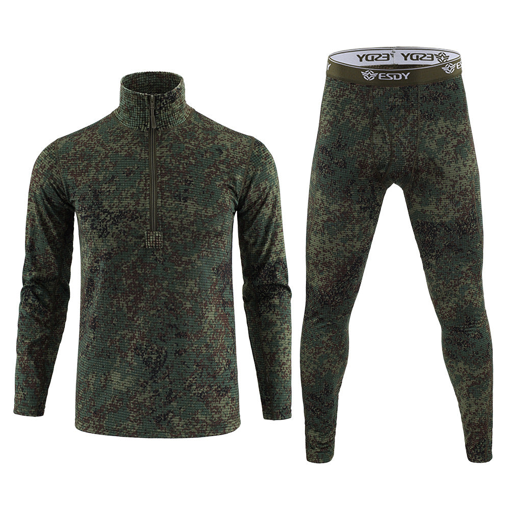 WildKing Herren Camo Waffelgewebe Unterwäsche Set G9