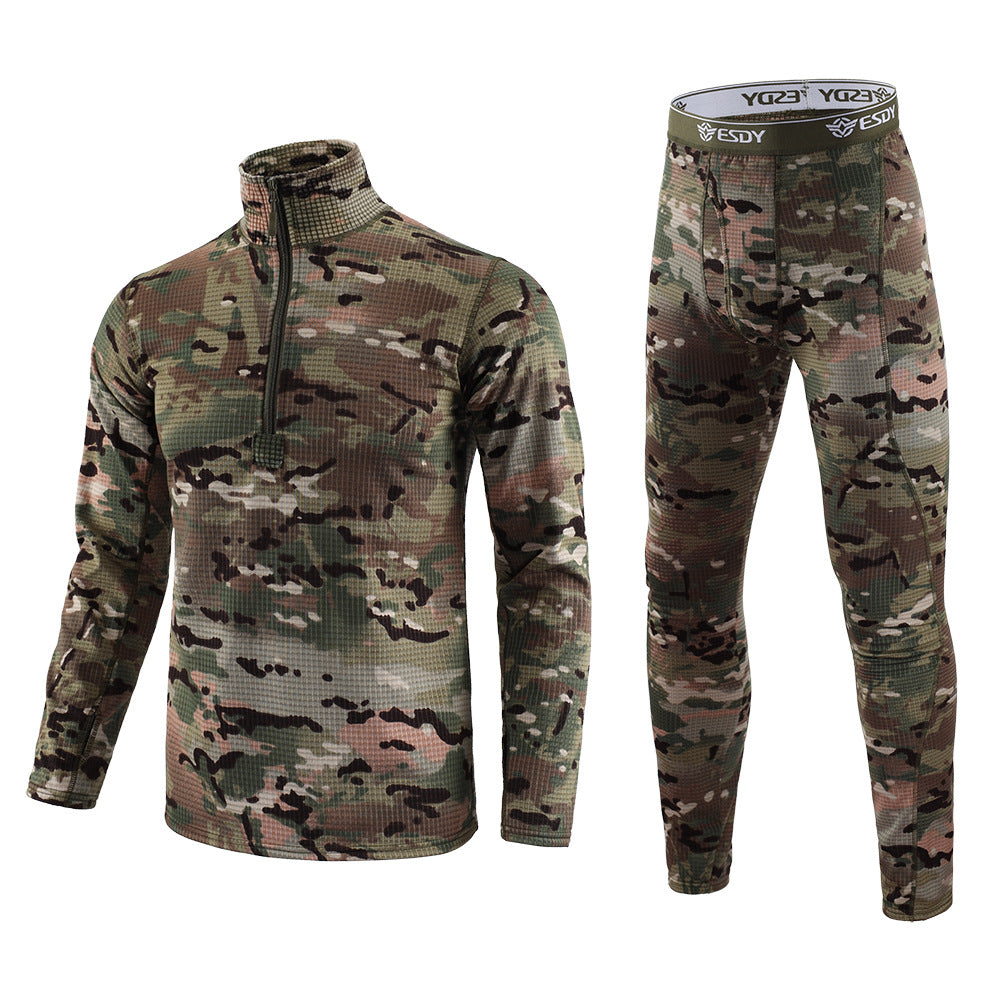 WildKing Herren Camo Waffelgewebe Unterwäsche Set G9