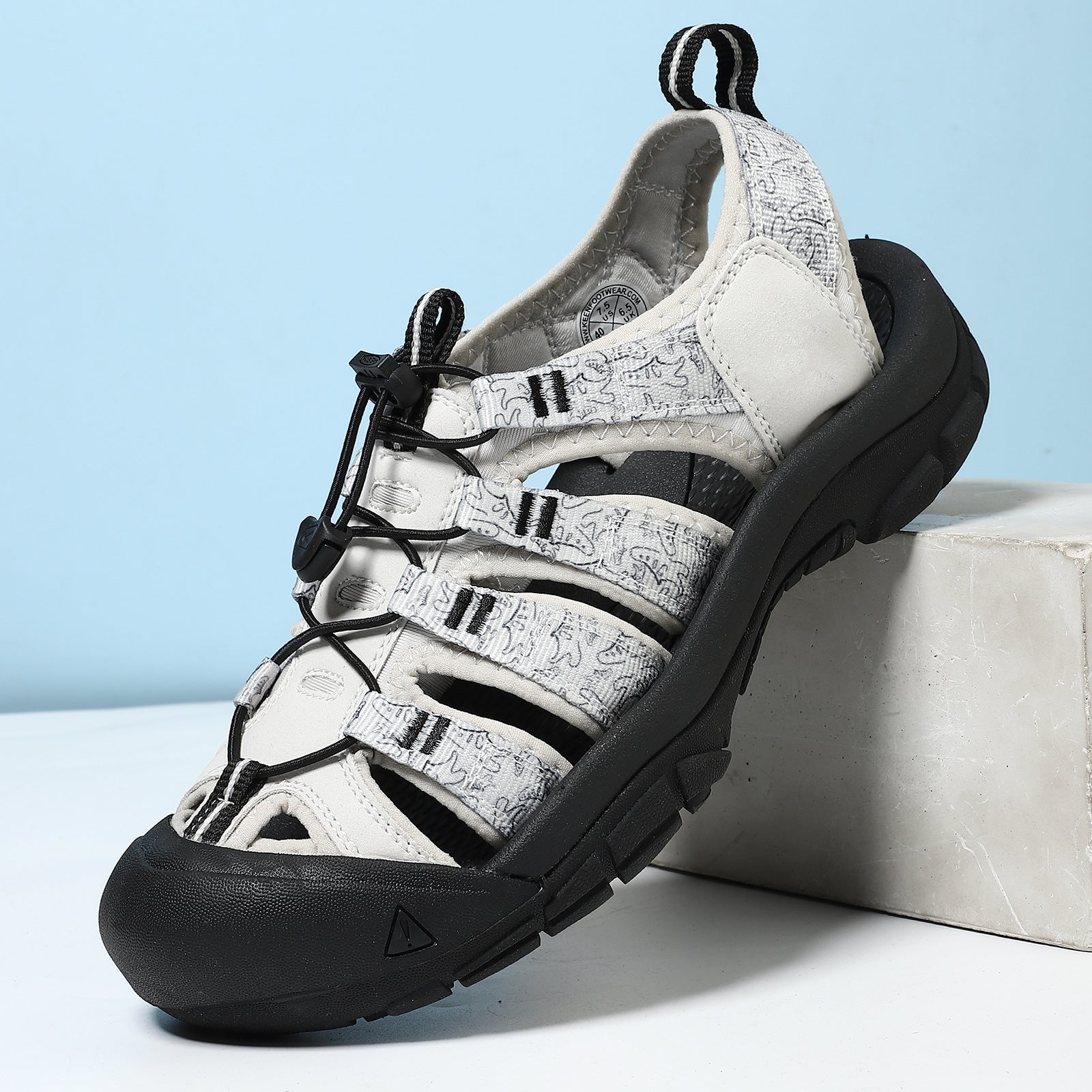 WildKing Herren Outdoor-Sandalen mit Zehenschutz – Geschlossene Wander- & Strandsandalen A0081