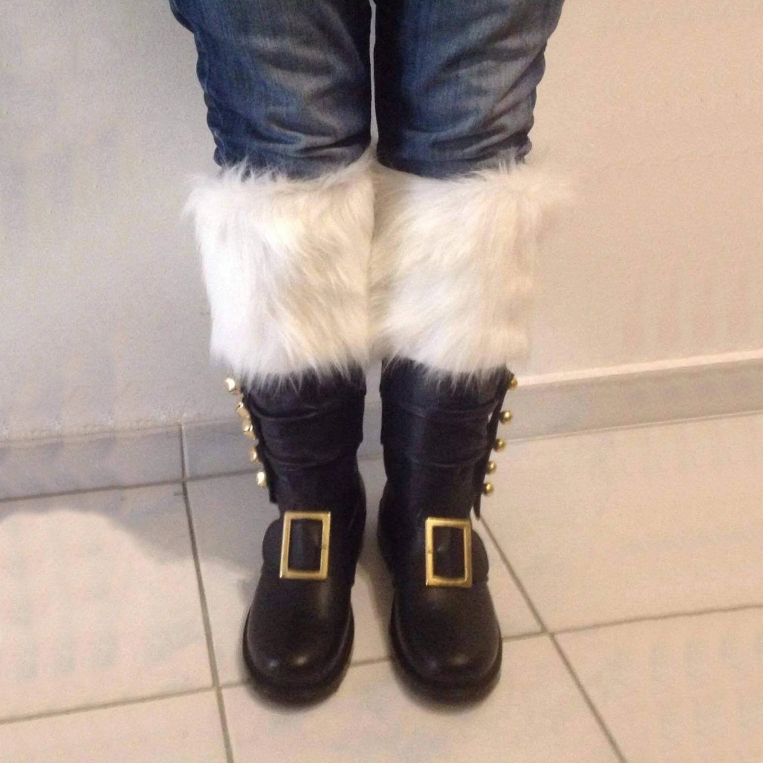 WildKing Herren Handgefertigte Renaissance Weihnachtsstiefel aus Leder 1002