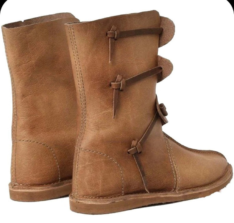WildKing Herren Mittelalter Wikinger Piraten Stiefel B1879