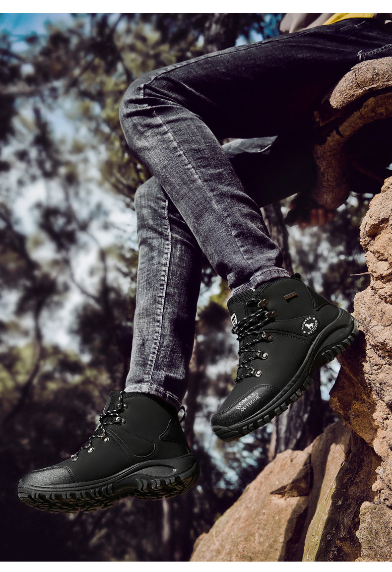 WildKing Herren Mid-Cut Stahlkappen-Wanderschuhe B2042 – Wasserdicht, Rutschfest & Robuste Outdoor-Boots