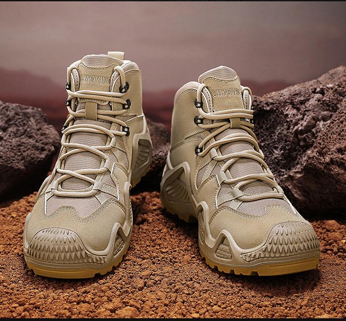 WildKing Herren Rutschfeste Wanderschuhe mit Dicker Sohle C306