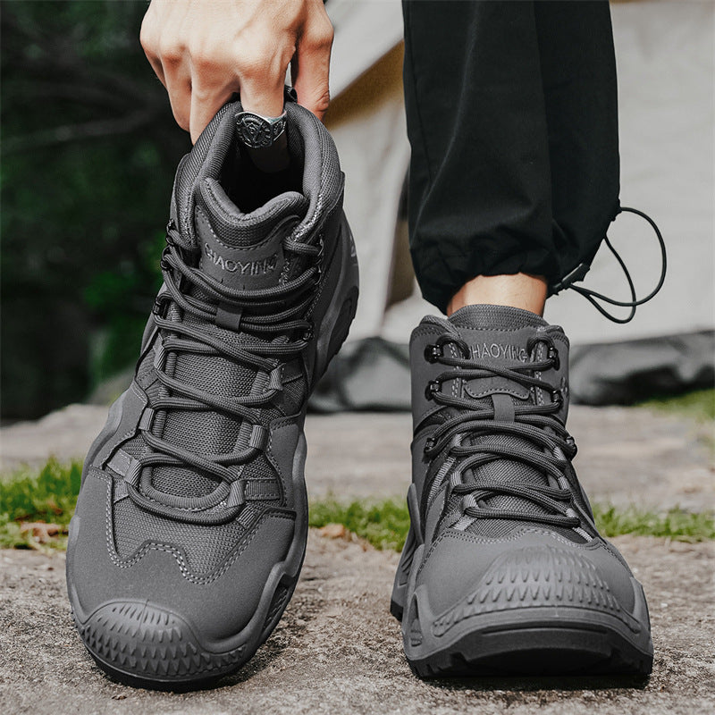 WildKing Herren Rutschfeste Wanderschuhe mit Dicker Sohle C306