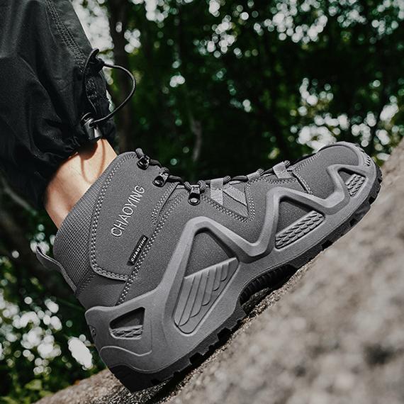 WildKing Herren Rutschfeste Wanderschuhe mit Dicker Sohle C306