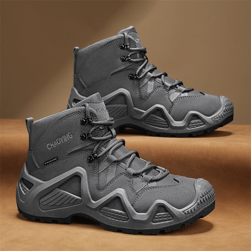 WildKing Herren Rutschfeste Wanderschuhe mit Dicker Sohle C306