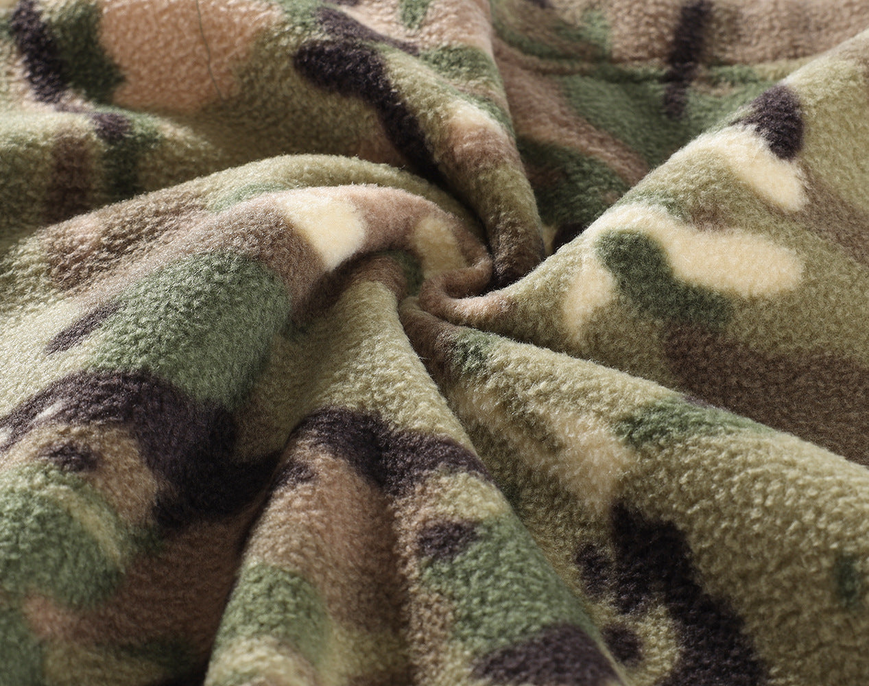 WildKing Herren Outdoor Fleece Camouflage Taktische Jacke G213