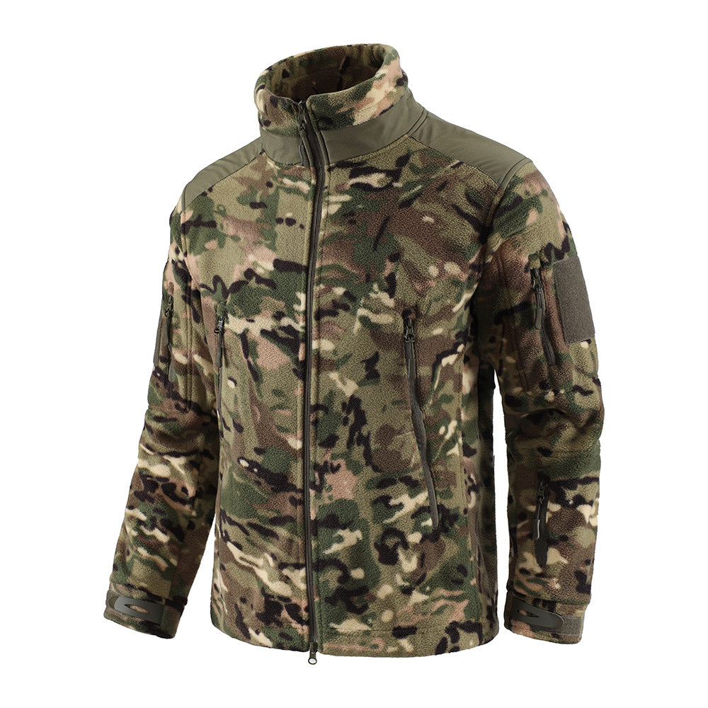 WildKing Herren Outdoor Fleece Camouflage Taktische Jacke G213