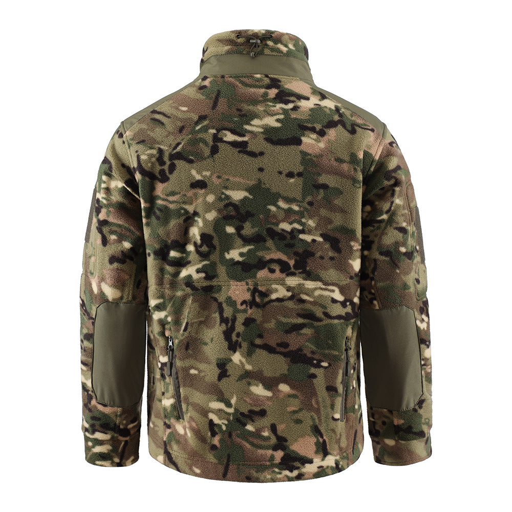 WildKing Herren Outdoor Fleece Camouflage Taktische Jacke G213