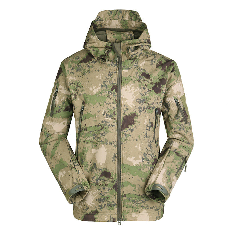 WildKing Herren Outdoor Hiking Jagd Fleece Taktische Camouflage Jacke G210