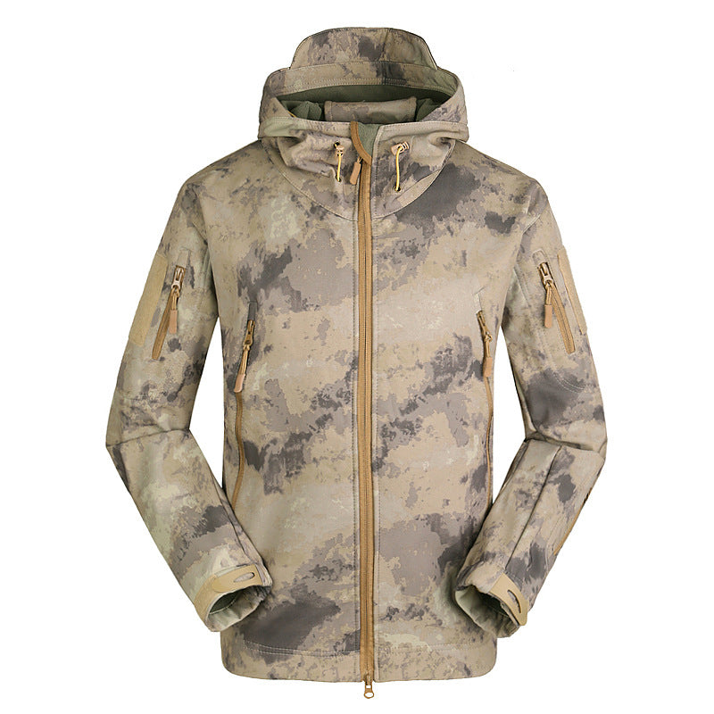 WildKing Herren Outdoor Hiking Jagd Fleece Taktische Camouflage Jacke G210