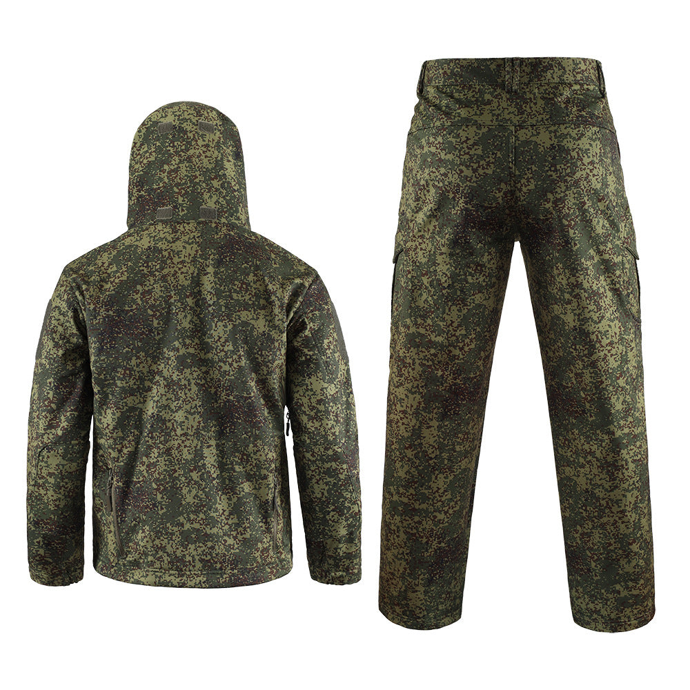 WildKing Herren Outdoor Softshell Fleece Jagd Camouflage Set G21