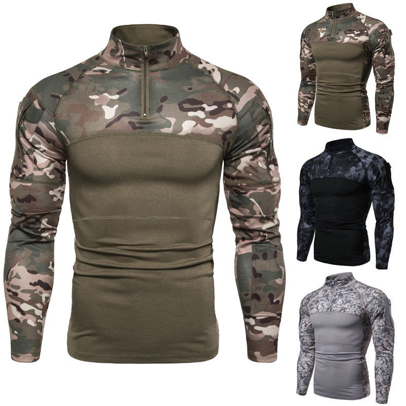WildKing Herren Camouflage Langarmshirt Q1058 – Schnell Trocknend