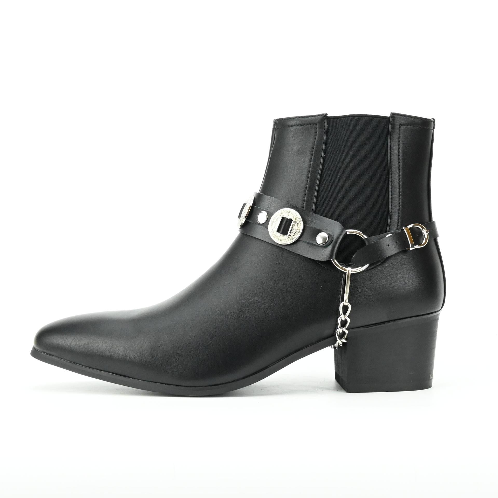 WildKing Herren Chelsea Boots mit Ringdetail – Modische Stiefeletten B7016