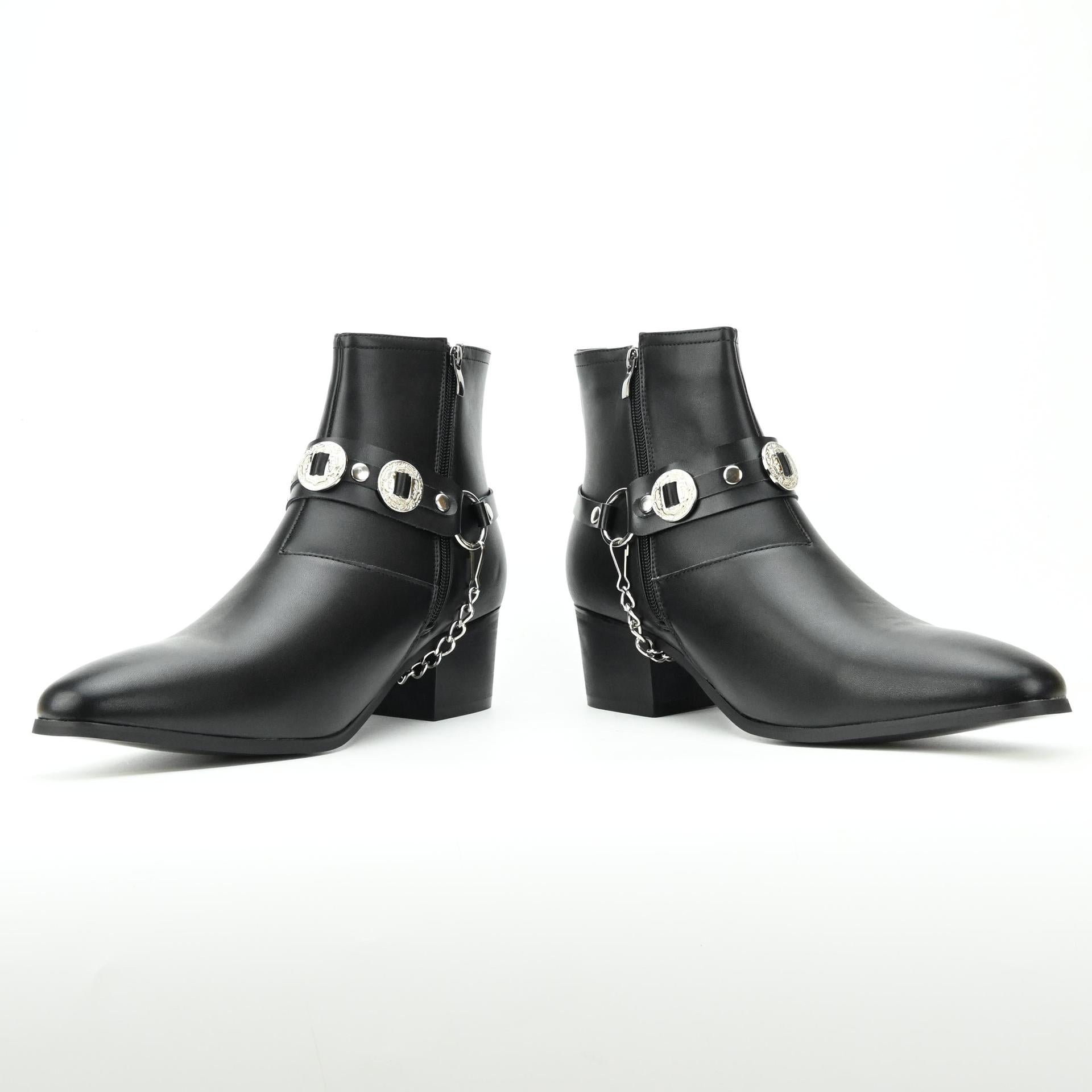 WildKing Herren Chelsea Boots mit Ringdetail – Modische Stiefeletten B7016