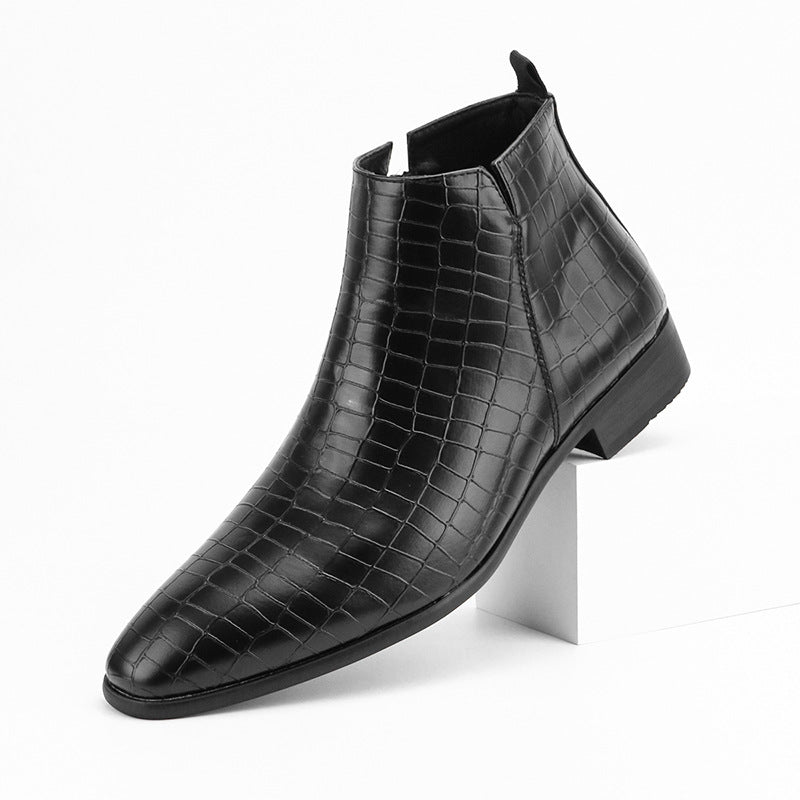WildKing Herren Chelsea Boots mit eckiger Zehenpartie – Moderne Stiefeletten B8030