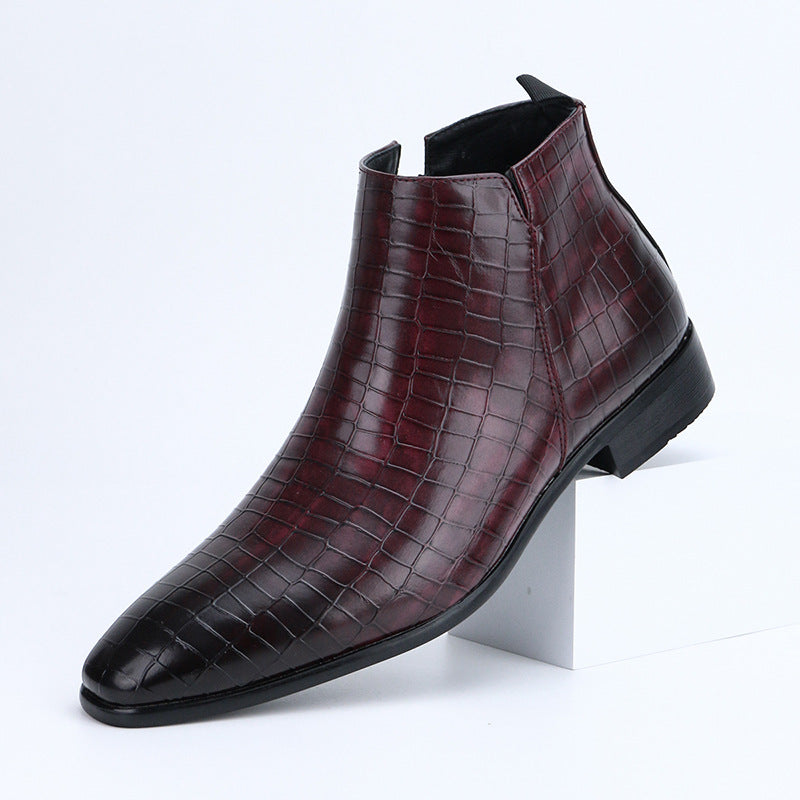 WildKing Herren Chelsea Boots mit eckiger Zehenpartie – Moderne Stiefeletten B8030