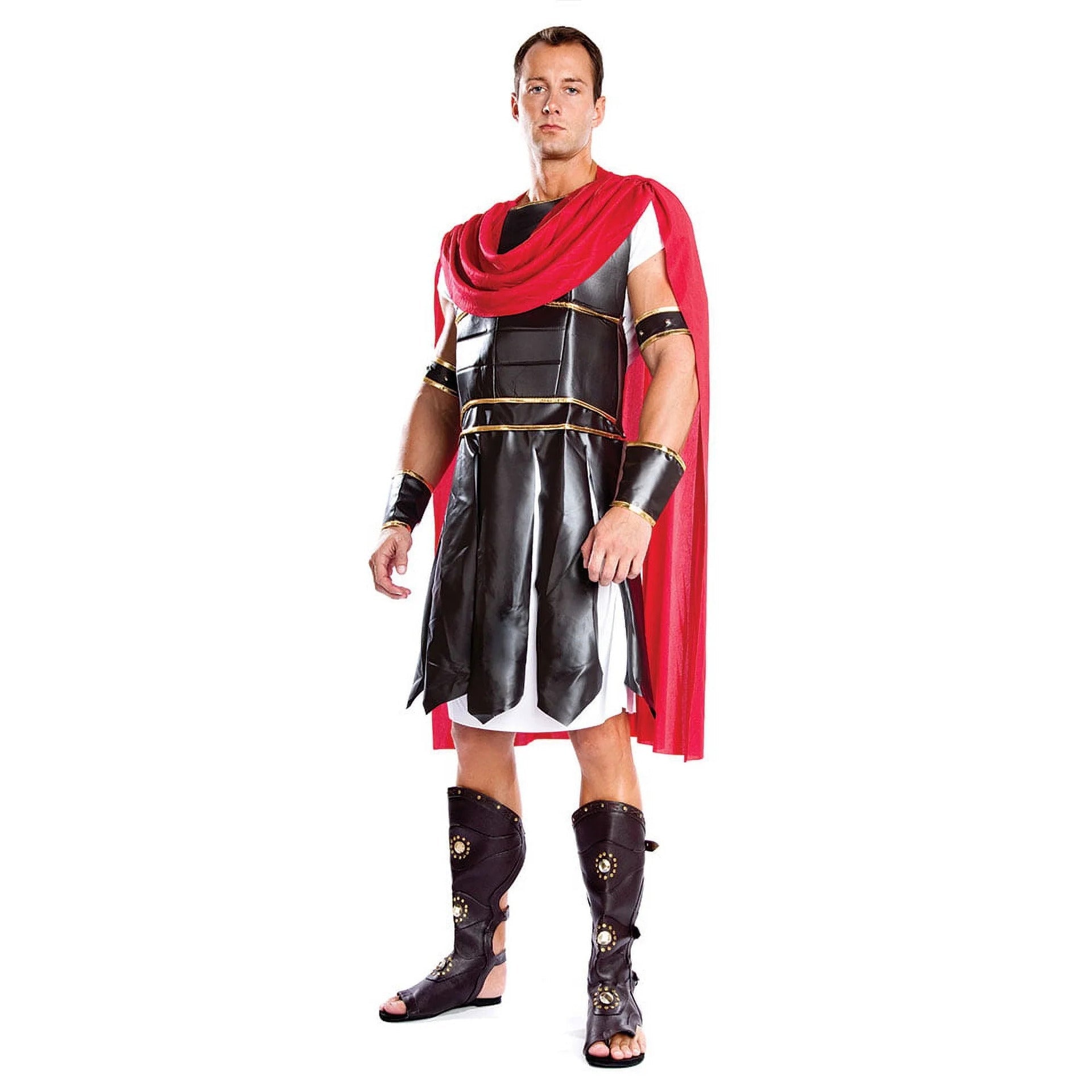 WildKing Herren Gladiator-Sandalen mit Nieten – Mittelalter & Renaissance High-Top Sandalen B5671