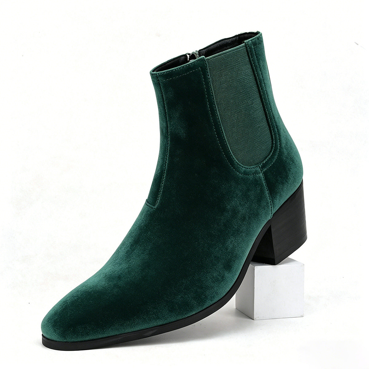 WildKing Herren Chelsea Boots aus Veloursleder – Klassische Wildleder-Stiefeletten B8010