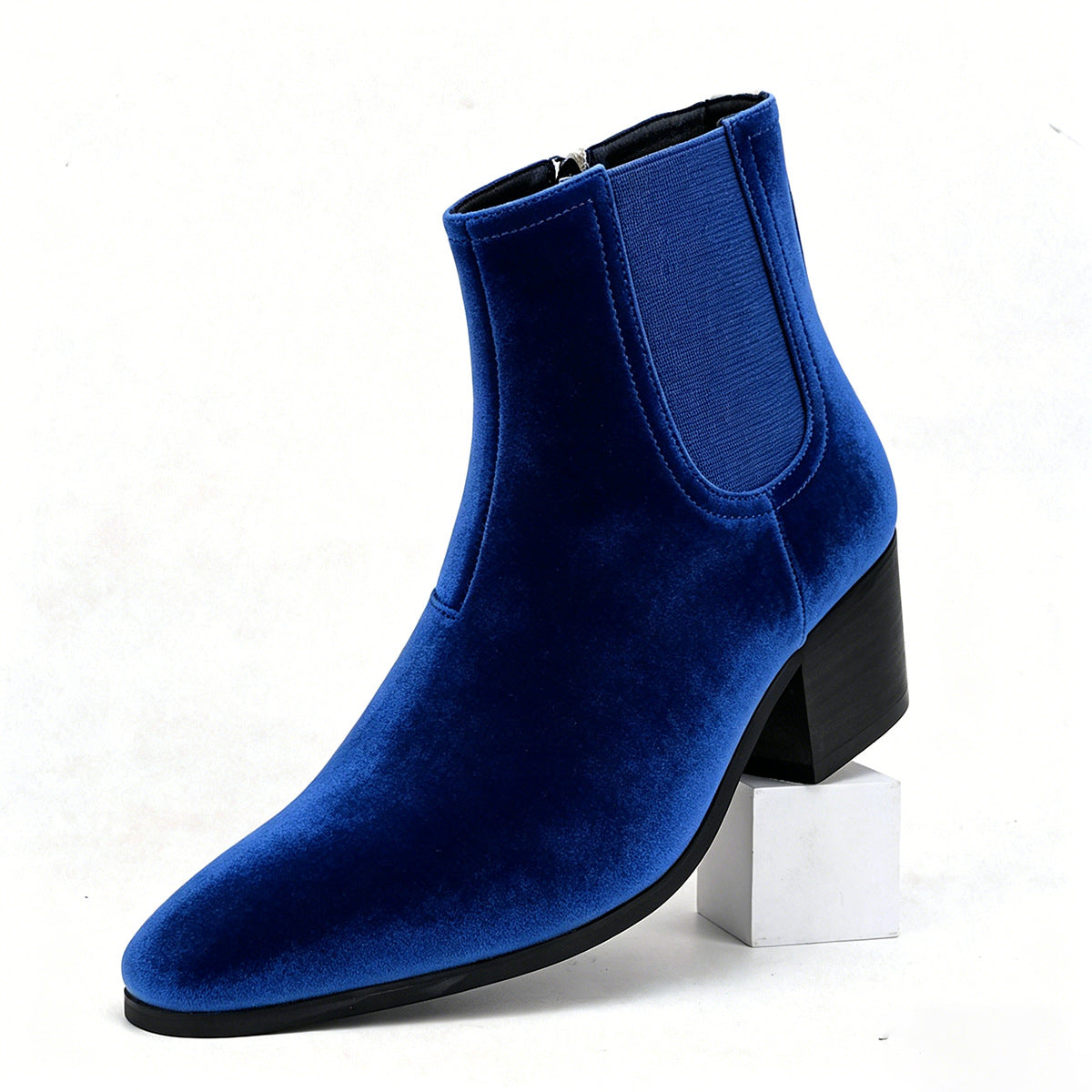 WildKing Herren Chelsea Boots aus Veloursleder – Klassische Wildleder-Stiefeletten B8010