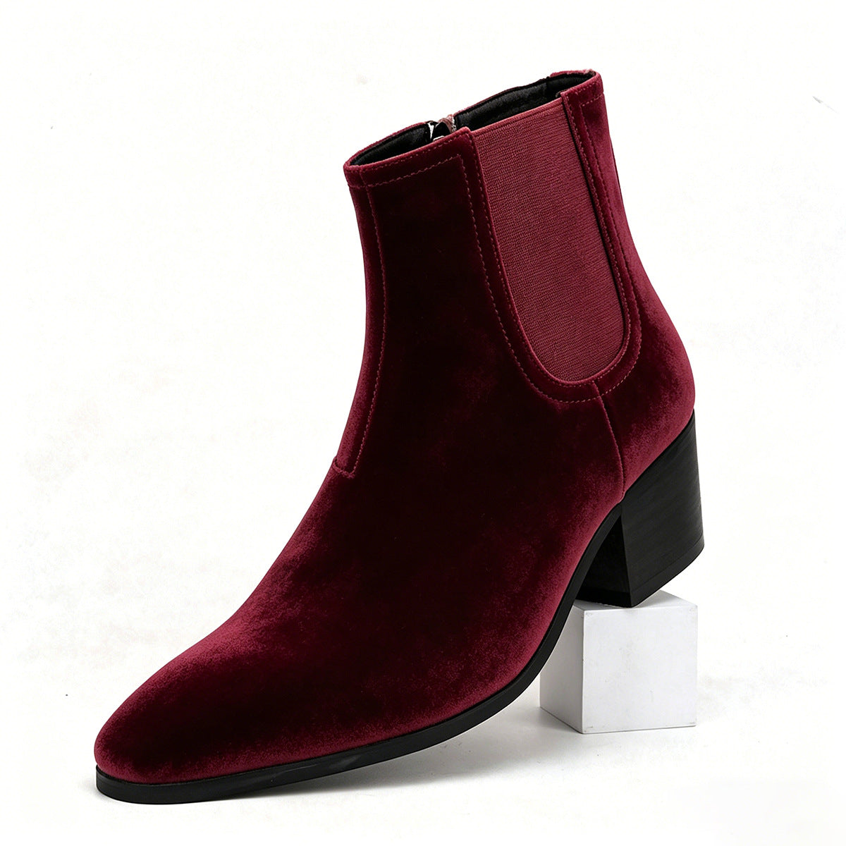 WildKing Herren Chelsea Boots aus Veloursleder – Klassische Wildleder-Stiefeletten B8010