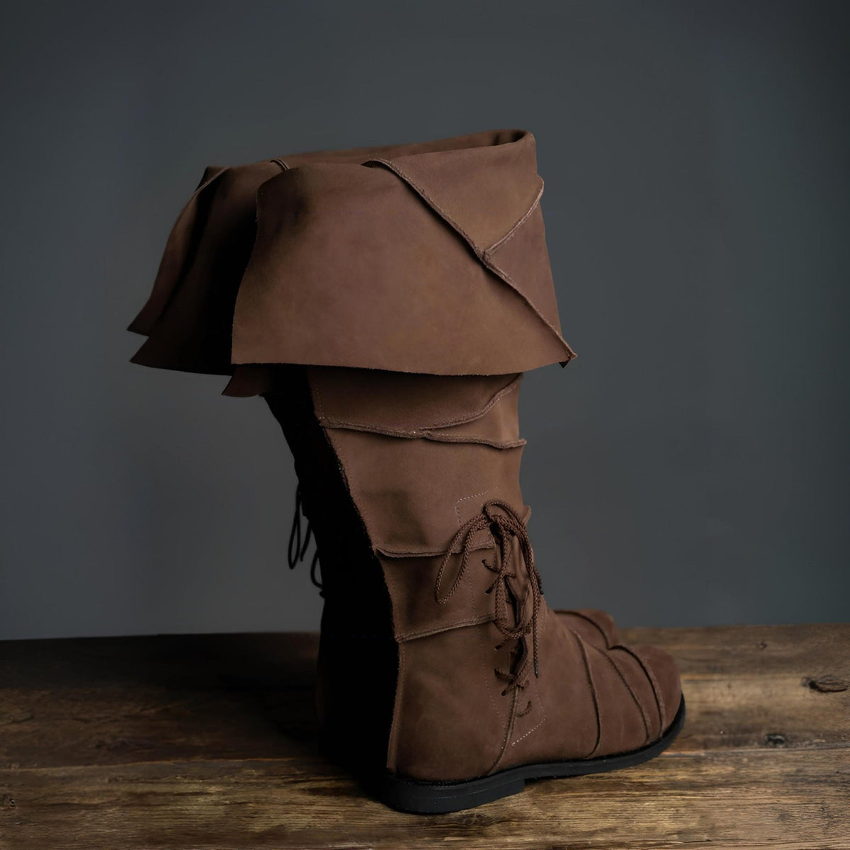 WildKing Herren Vintage Mittelalter Renaissance Stiefel B1545