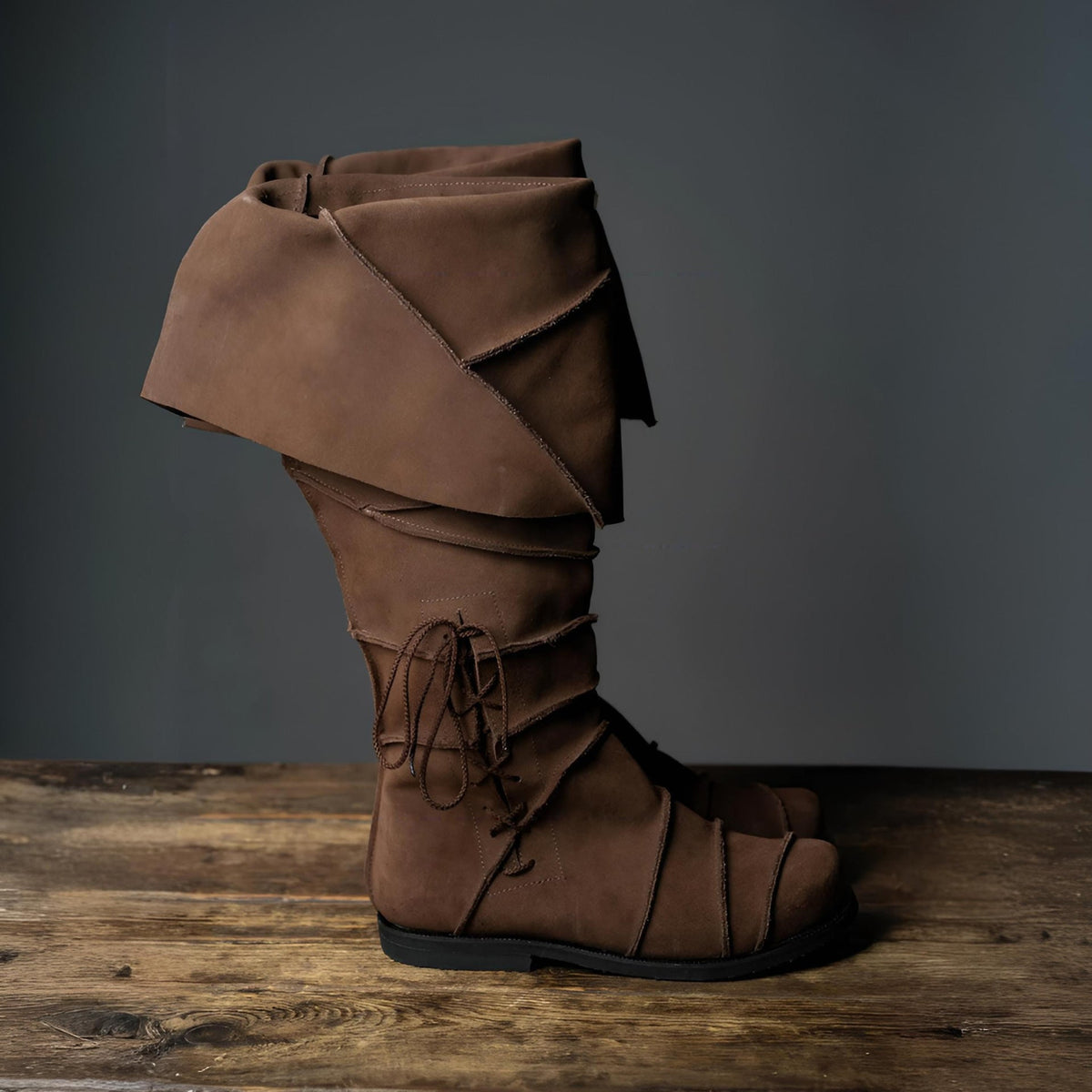 WildKing Herren Vintage Mittelalter Renaissance Stiefel B1545