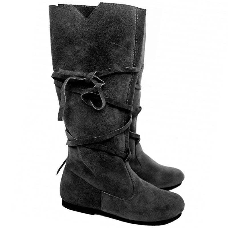 WildKing Herren Vintage Mittelalterstiefel B1852