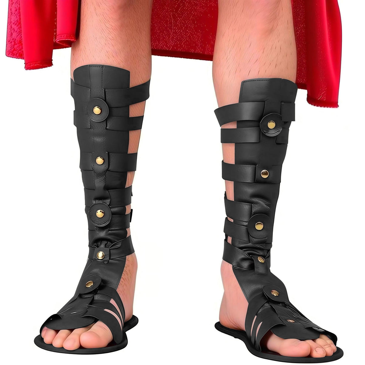 WildKing Herren Vintage Römische Gladiator-Sandalen B1745