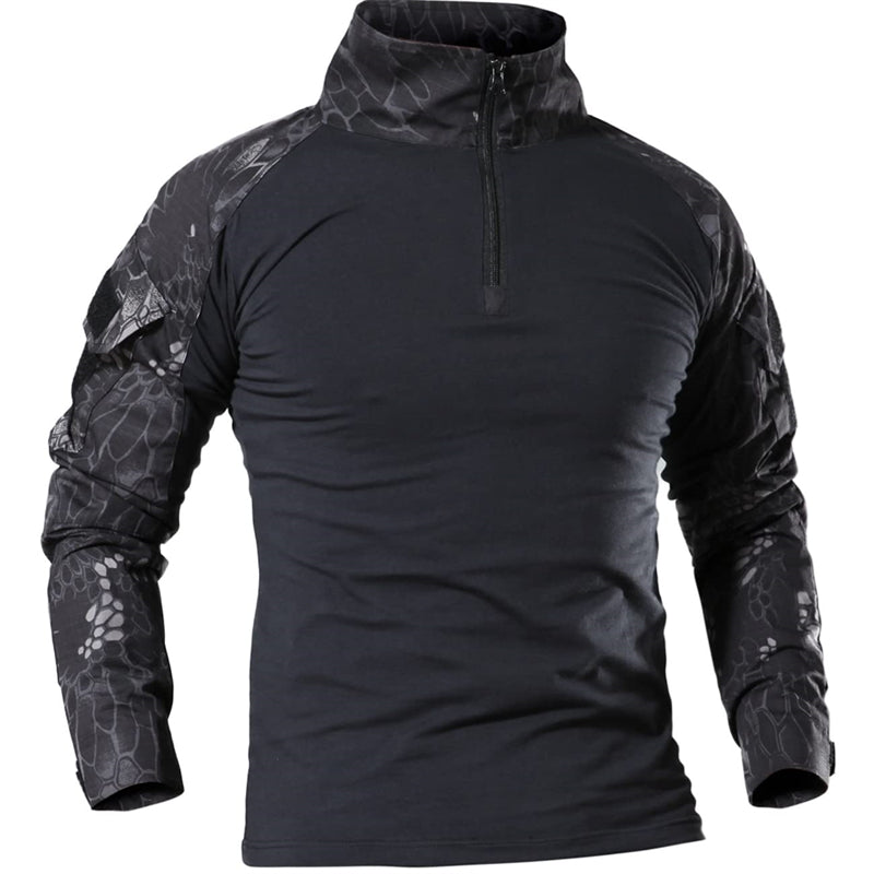 Wildking Herren Outdoor Combat Shirt Black Python