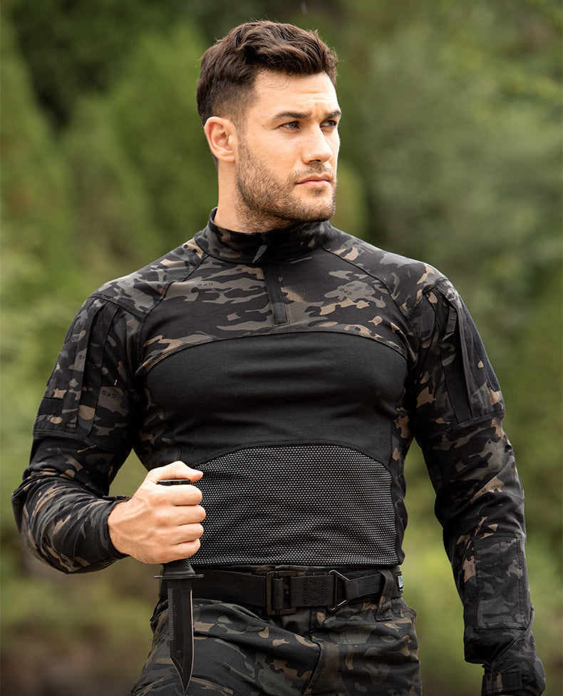 WildKing Herren G4 Taktisches Langarm-Tarnshirt für Wanderungen T3034