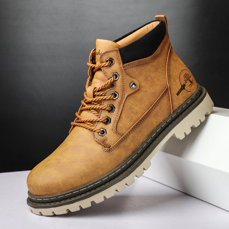 WildKing Herren Wasserdichte Mid-Cut Sicherheits-Arbeitsstiefel B2056 – Mit Stahlkappe, Rutschfest & Robust für Outdoor & Bau