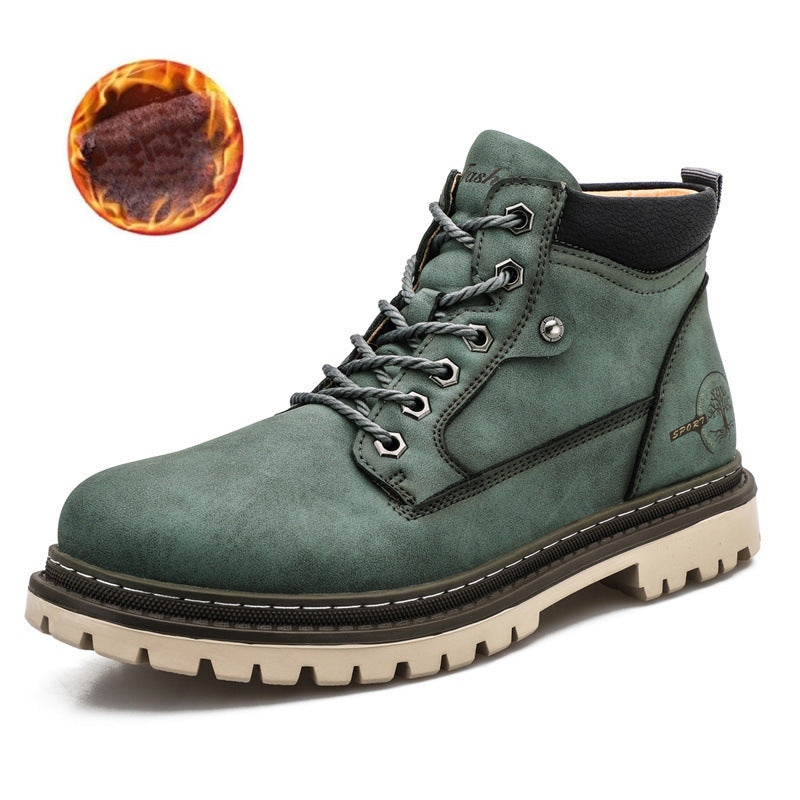 WildKing Herren Wasserdichte Mid-Cut Sicherheits-Arbeitsstiefel B2056 – Mit Stahlkappe, Rutschfest & Robust für Outdoor & Bau