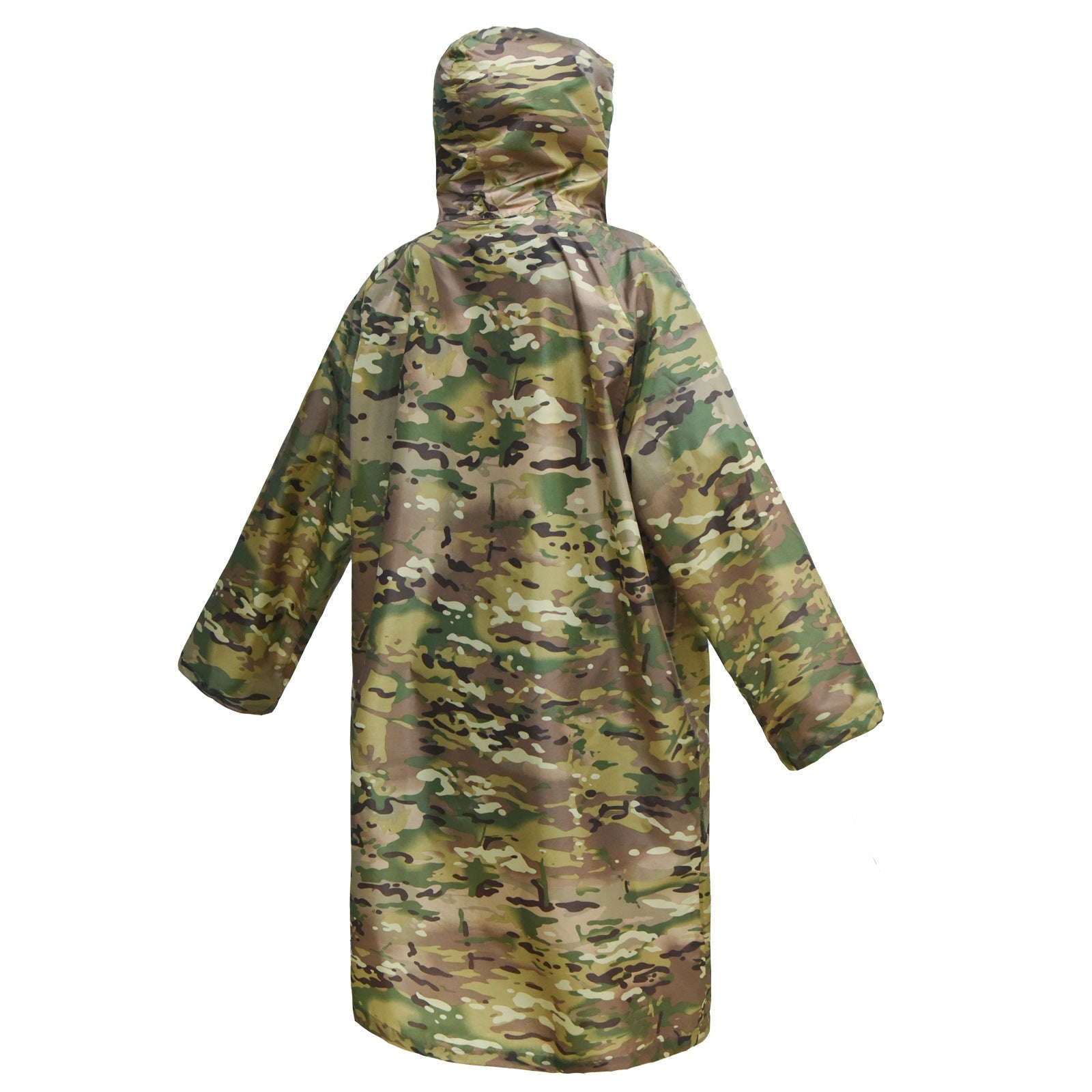 WildKing Langer Wander-Poncho – Wasserdicht, Leicht & Camouflage Einteiler für Outdoor und Abenteuer