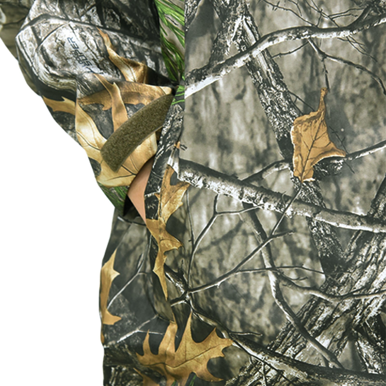 Wildking Herren Jagd Windbreaker – Camouflage „Big Tree“ mit Sonnen- & Windschutz