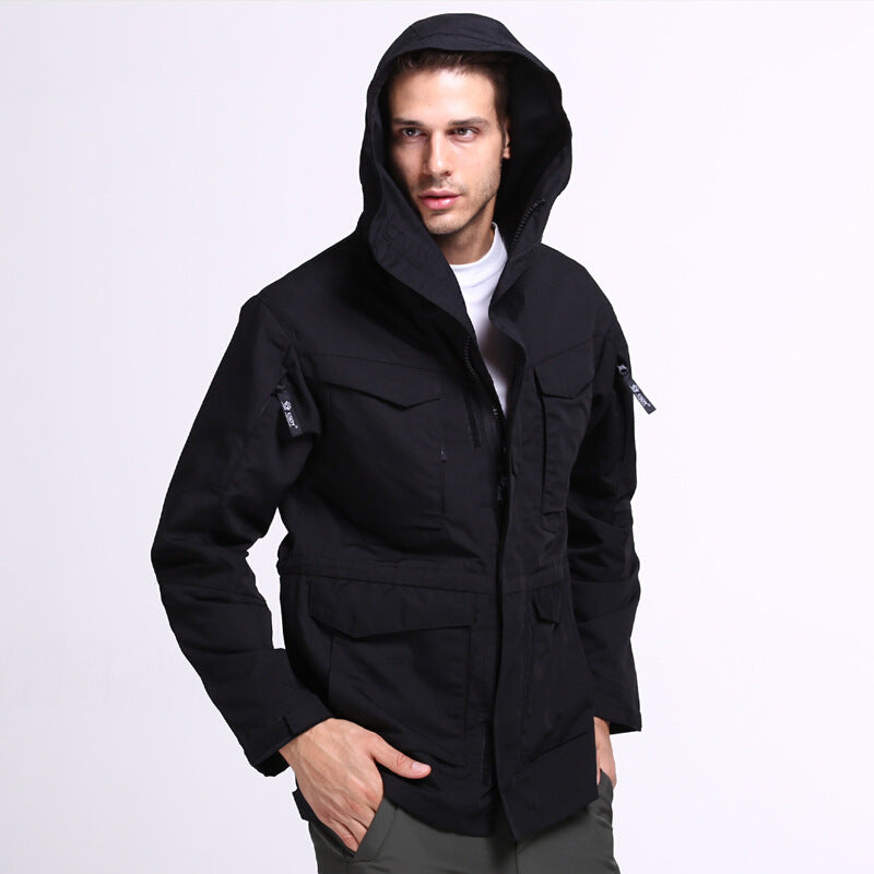 Wildking Herren Camouflage Bergsteiger-Jacke – Wasserdicht & Robust – M65