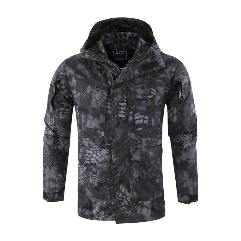 Wildking Herren Camouflage Bergsteiger-Jacke – Wasserdicht & Robust – M65