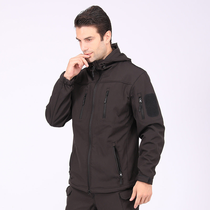 Wildking Herren Camouflage Softshell-Bergsteigerjacke – Wasserdicht & Winddicht – A013