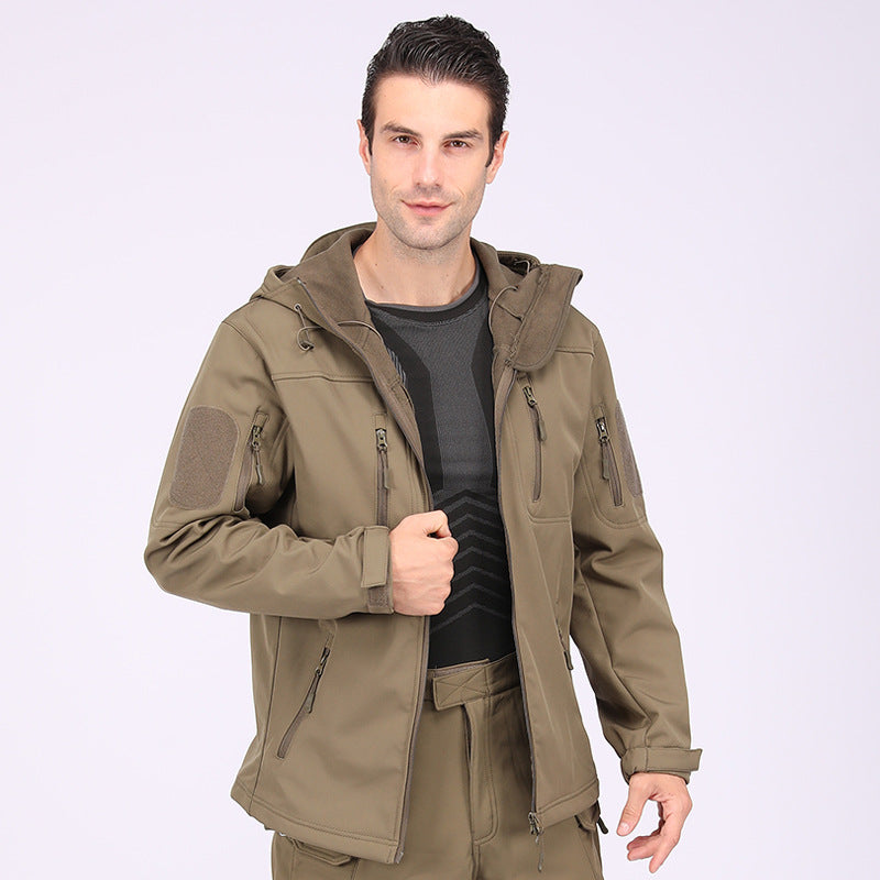 Wildking Herren Camouflage Softshell-Bergsteigerjacke – Wasserdicht & Winddicht – A013