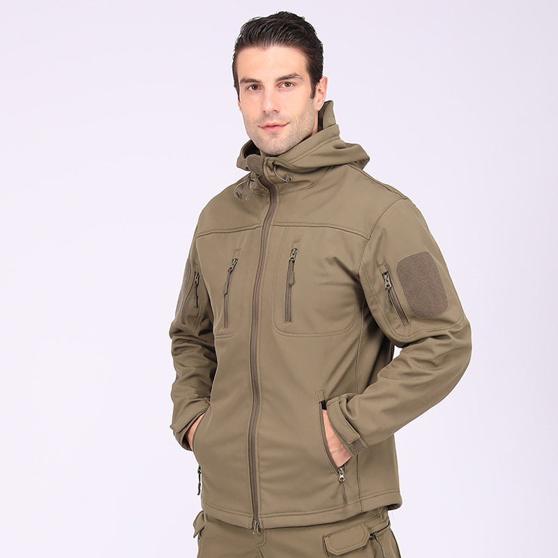 Wildking Herren Camouflage Softshell-Bergsteigerjacke – Wasserdicht & Winddicht – A013