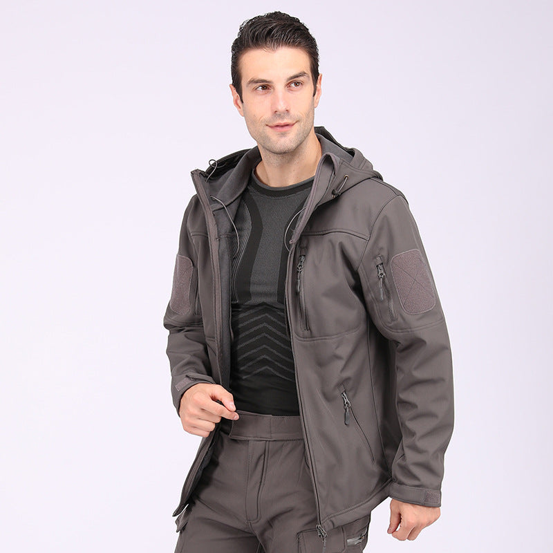 Wildking Herren Camouflage Softshell-Bergsteigerjacke – Wasserdicht & Winddicht – A013