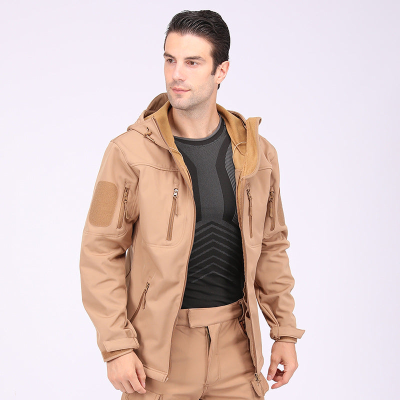 Wildking Herren Camouflage Softshell-Bergsteigerjacke – Wasserdicht & Winddicht – A013