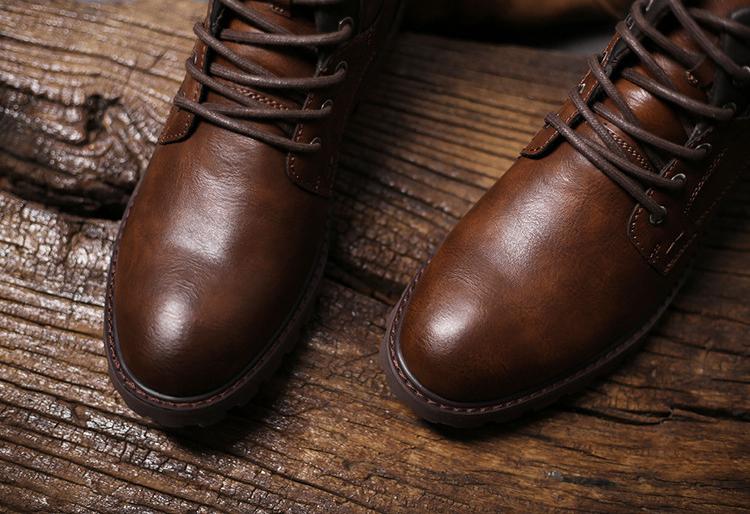 WildKing Herren Leder Schnürstiefel 3998 – Spitzzehe, Knöchelhoch
