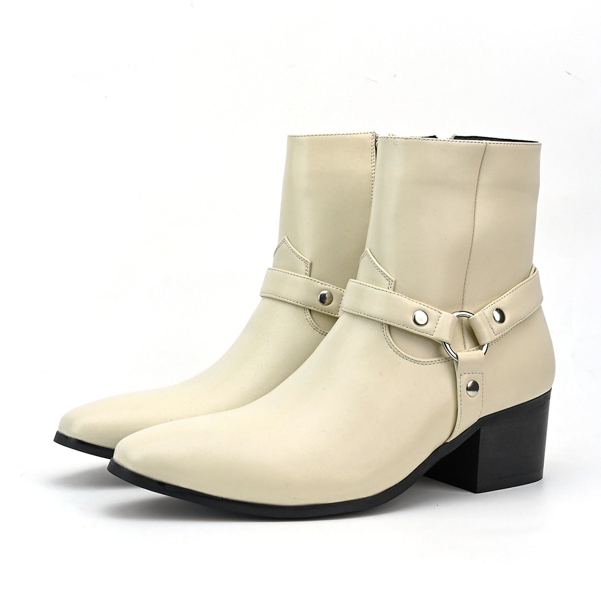 Wildking Herren Fashion Boots mit Absatz und Kette B7005